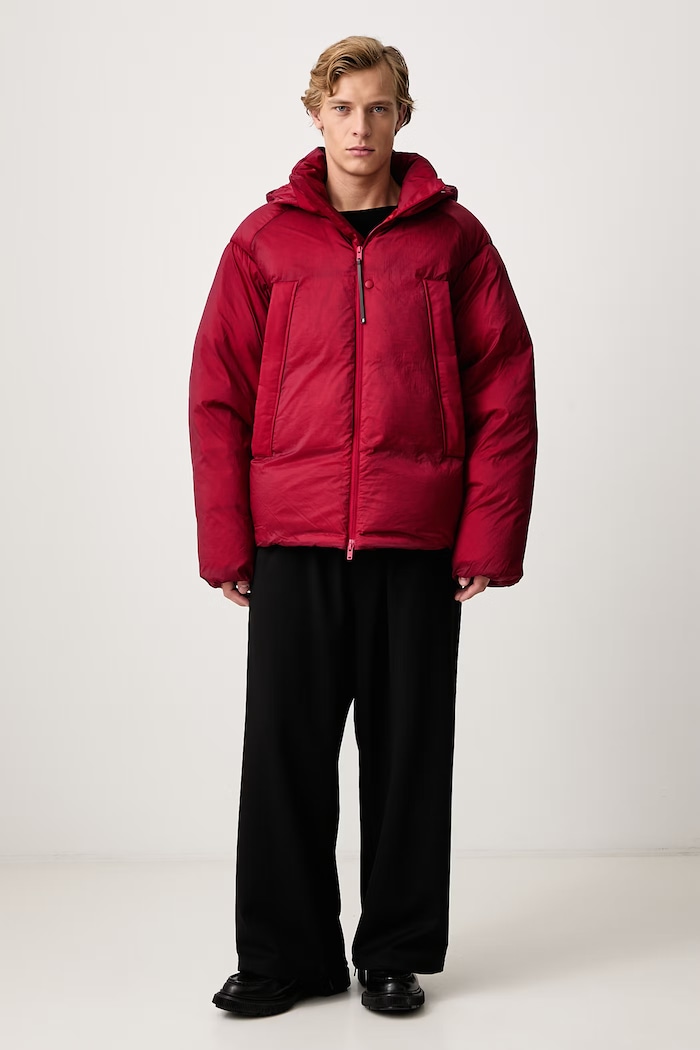 Y-3 M HD PUFF JKT pernata jakna za muškarce KU2190 crvena AW26