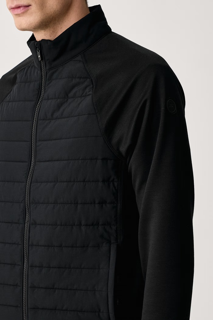 Kurtka przejściowa męska HOODLESS HOODIE HYBRID JACKET Skechers JA141 czarny