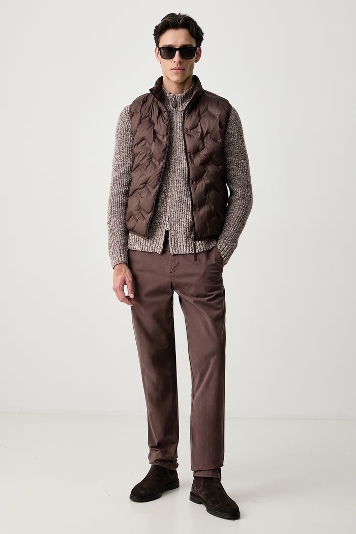 United Colors of Benetton Vesta pánská 25VFUJ00X hnědá AW26