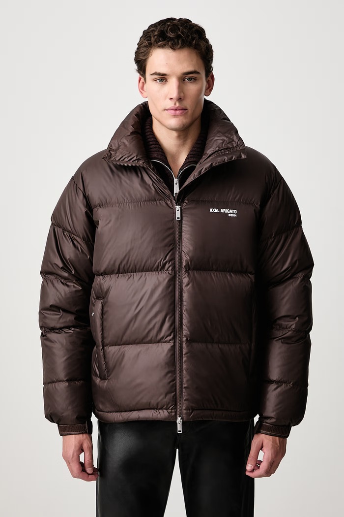 Axel Arigato Observer Puffer kurtka puchowa męska brązowy A4449002