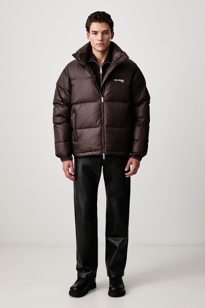 Axel Arigato Observer Puffer kurtka puchowa męska A4449002 brązowy AW26