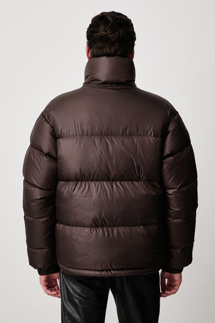 Odzież Axel Arigato Observer Puffer kurtka puchowa męska A4449002 brązowy