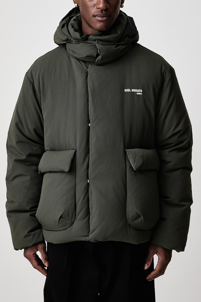 Tent Puffer kurtka puchowa męska Axel Arigato zielony A4120002