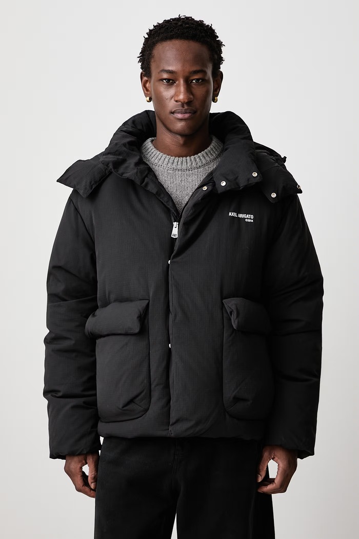 Axel Arigato Tent Puffer kurtka puchowa męska czarny A4120001