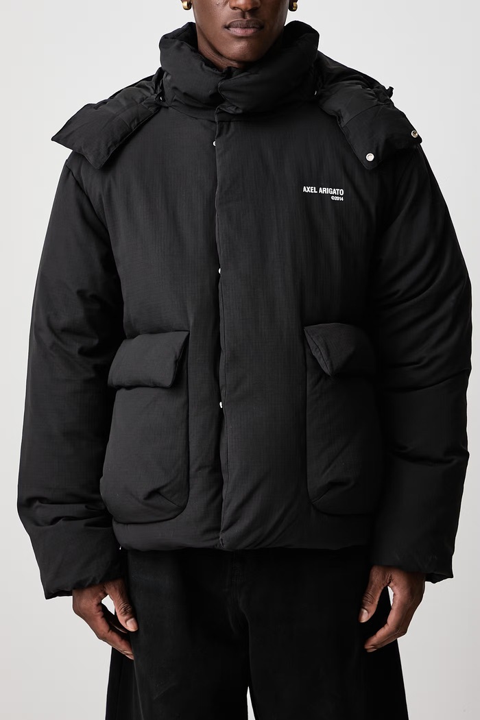 Tent Puffer kurtka puchowa męska Axel Arigato czarny A4120001