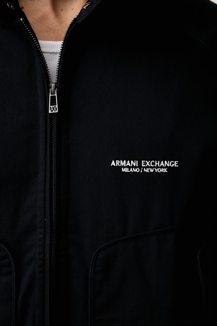 Armani Exchange kurtka przejściowa męska bawełniana XM002843.AF26040 granatowy