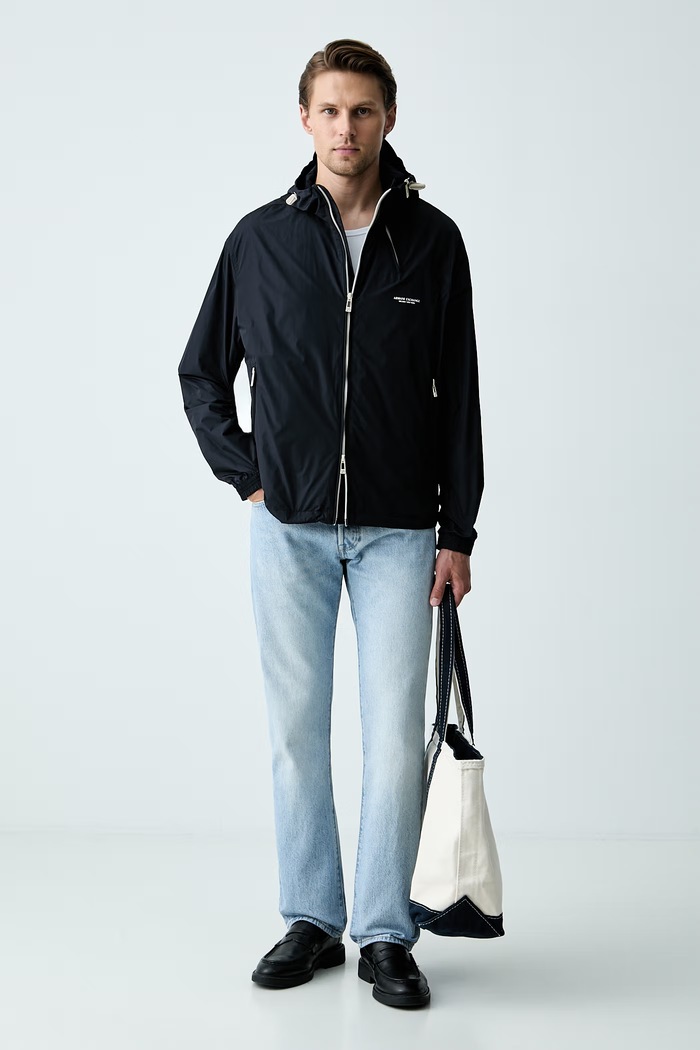 Armani Exchange krótka kurtka męska XM002841.AF13967 granatowy AW26