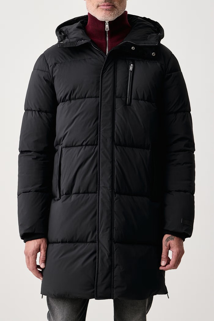 Kurtka zimowa męska Trussardi F009M000014N czarny