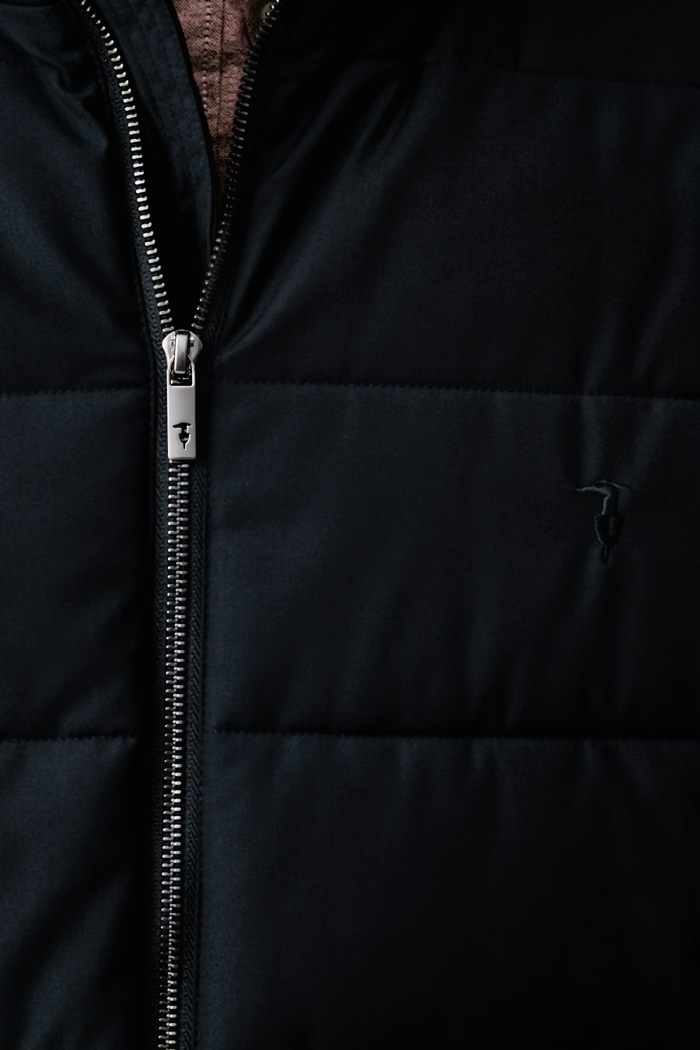 Trussardi kurtka pikowana męska z wiskozą 8006M000032N granatowy