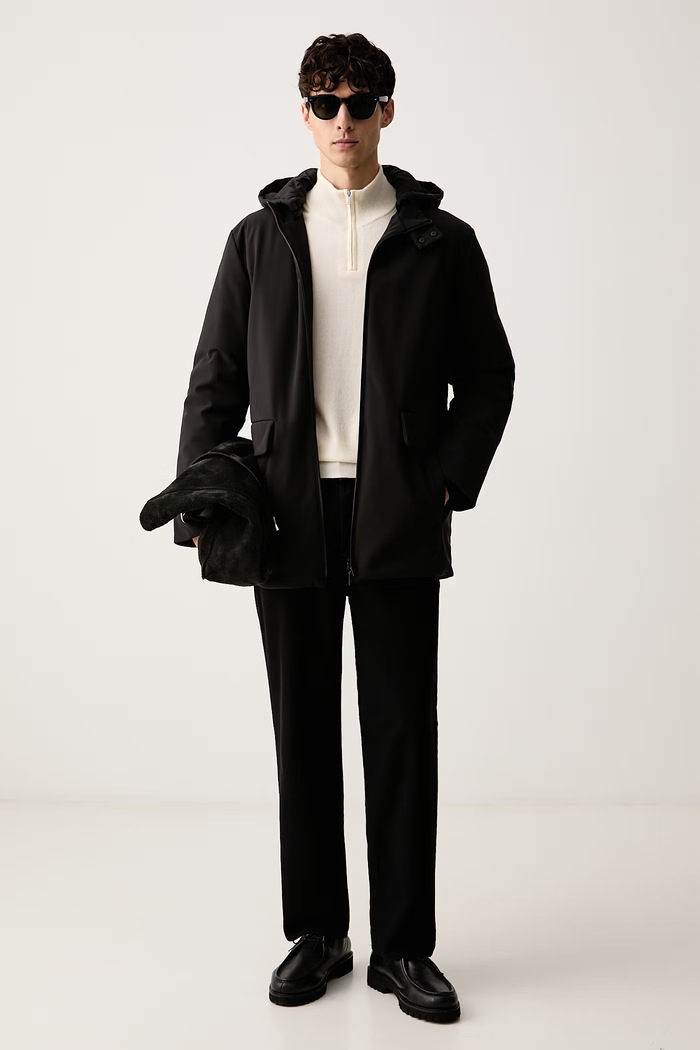 Trussardi péřová bunda pánská 8011M000037N černá AW26