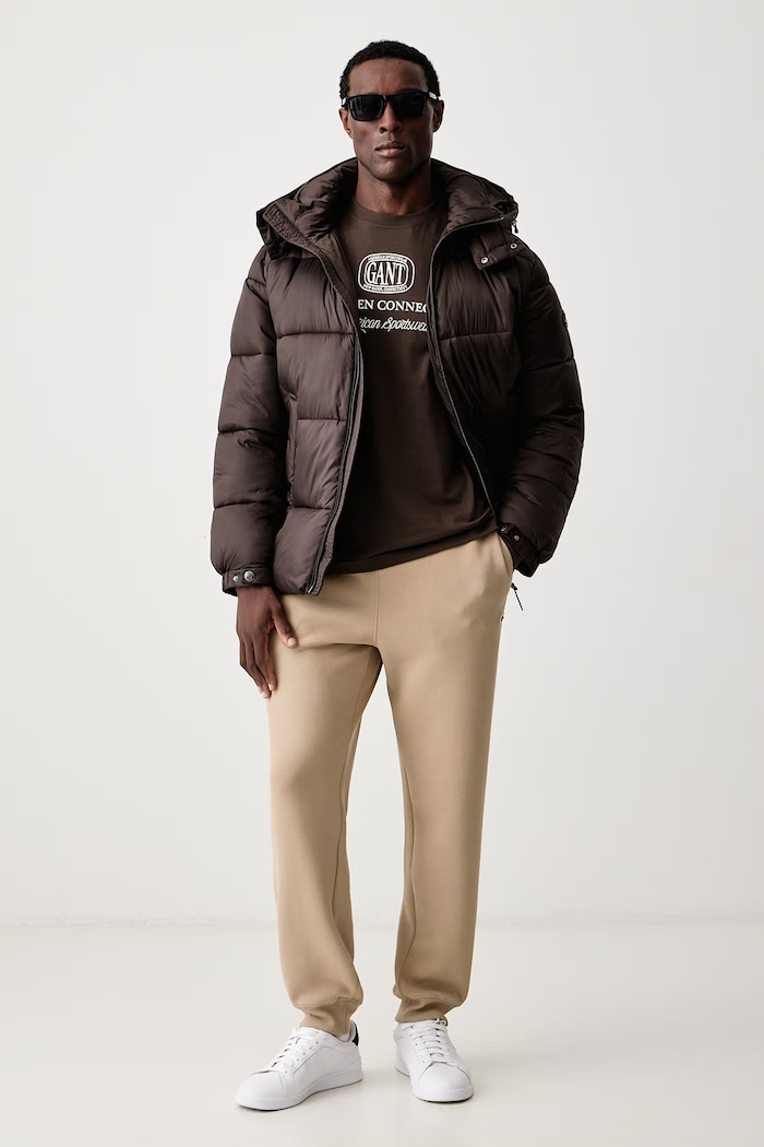 Joop! Prešívaná bunda pánska 30105713 hnedá AW26