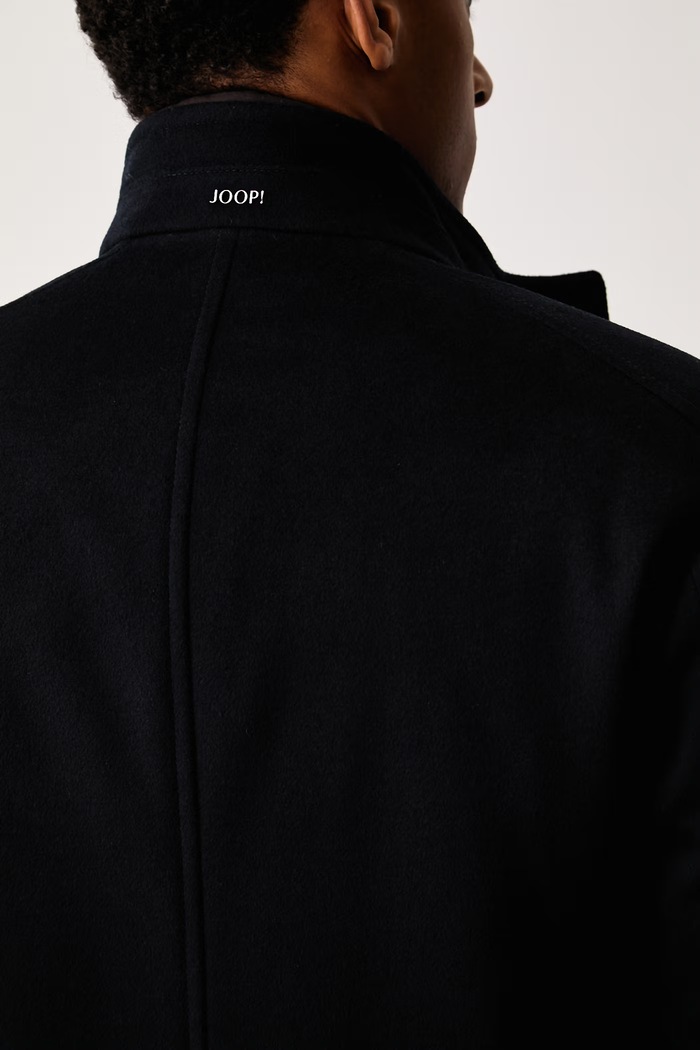 Joop! płaszcz męski z wełną 30104921 granatowy