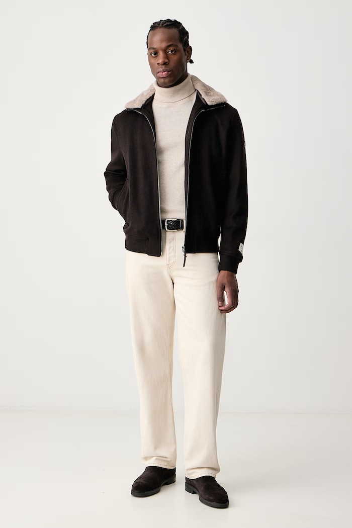 Joop! Męskie z wełną 30104309 brązowy AW26
