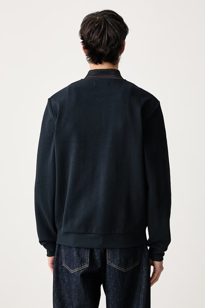 Odzież Fred Perry Bluza rozpinana męska z bawełną J3309.608 granatowy