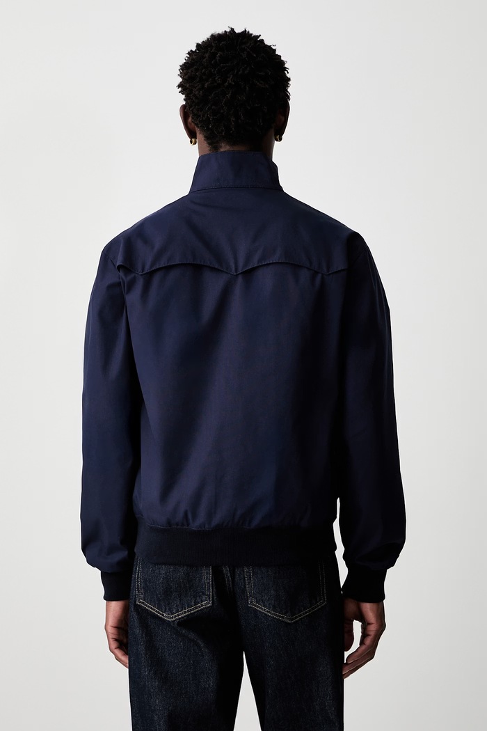 Odzież Fred Perry krótka kurtka męska z bawełną J7320.795 granatowy