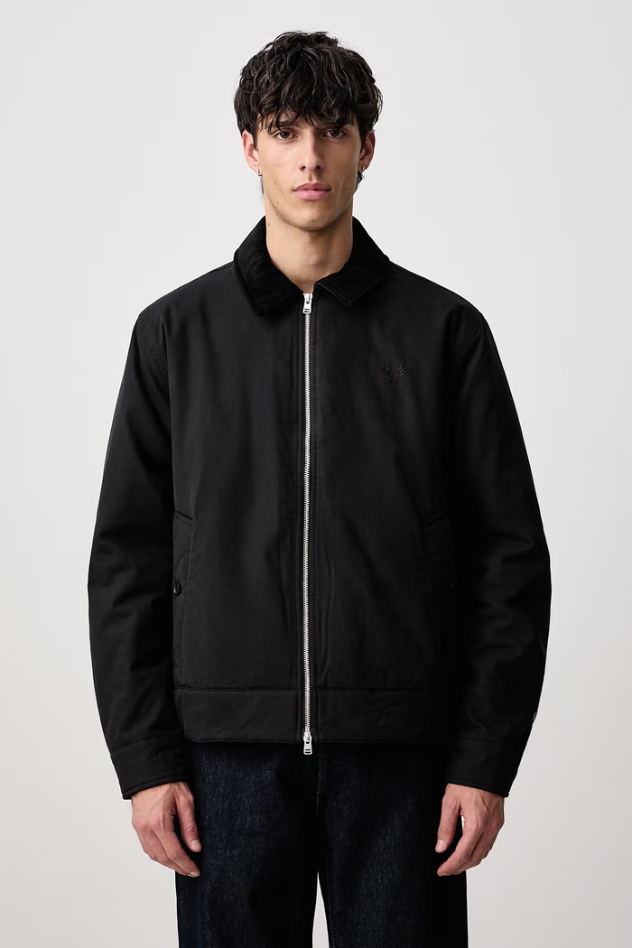 Fred Perry Kurtka męska z bawełną czarny J8535.220
