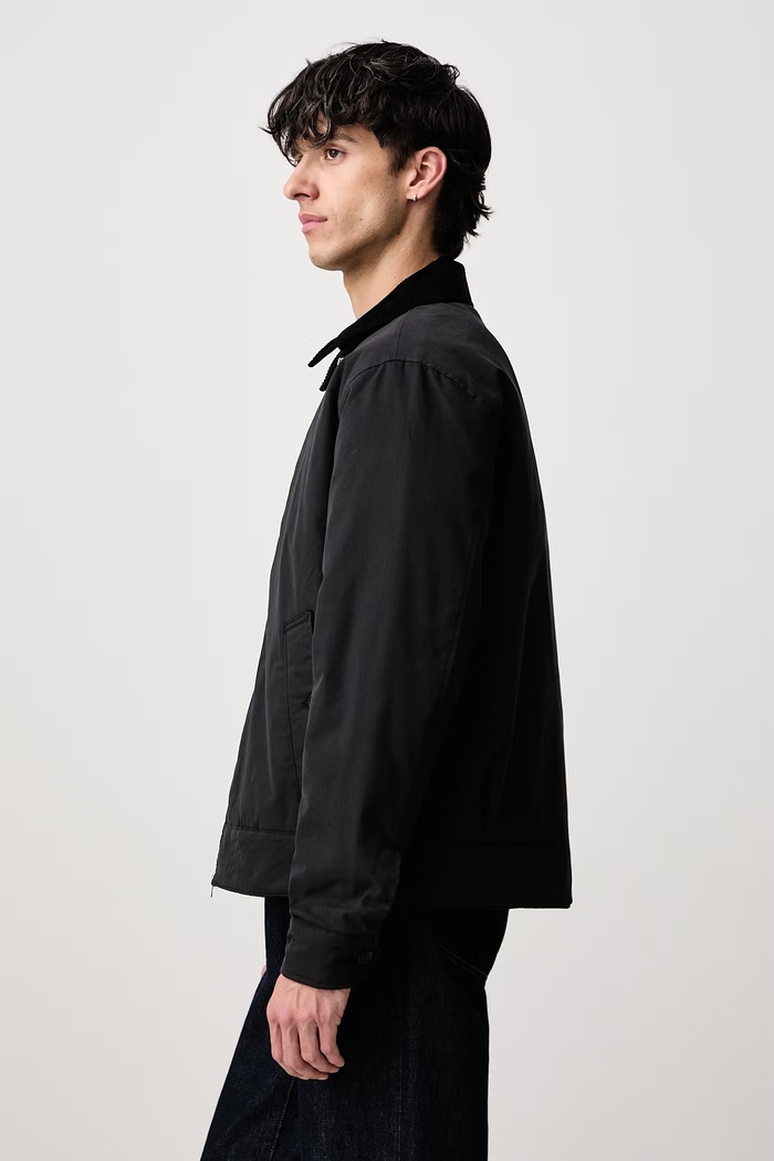 Kurtka męska z bawełną Fred Perry J8535.220 czarny