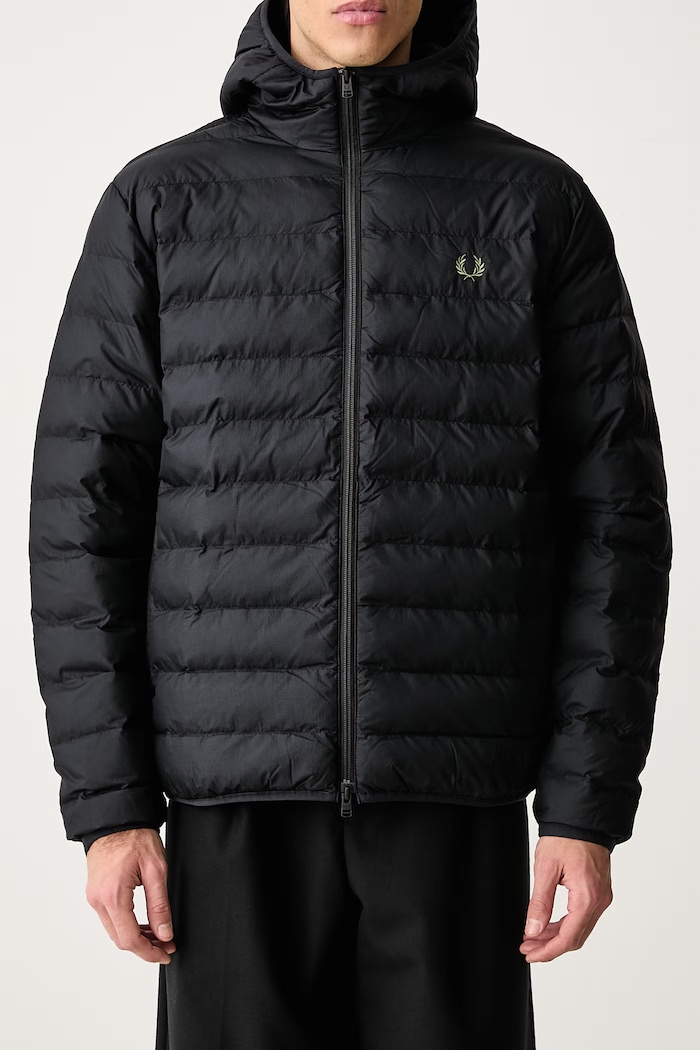 Kurtka pikowana męska Fred Perry czarny J8553.220