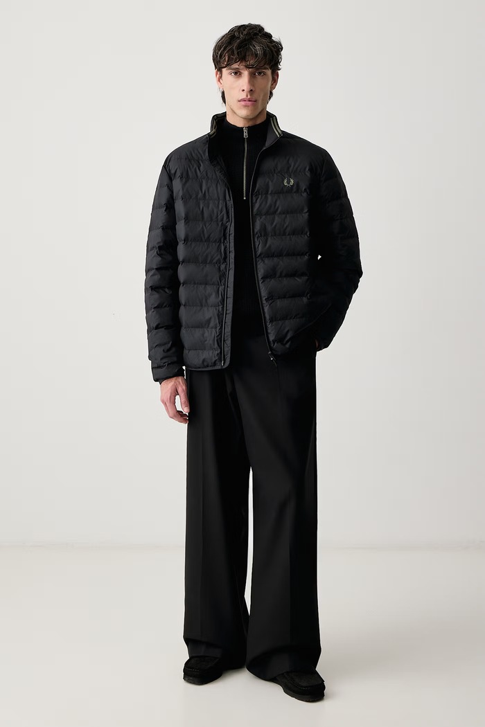 Fred Perry Kurtka pikowana męska J4564.184 czarny AW26