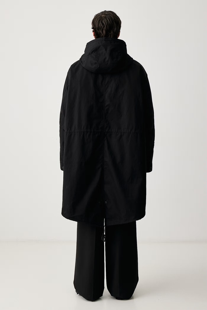 Odzież Fred Perry Parka męska bawełniana J3321.102 czarny