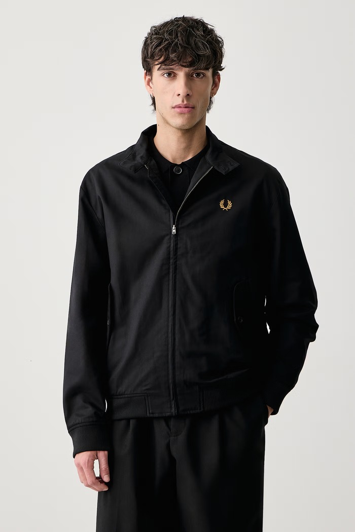 Fred Perry Kurtka męska z lyocellem czarny J3331.102