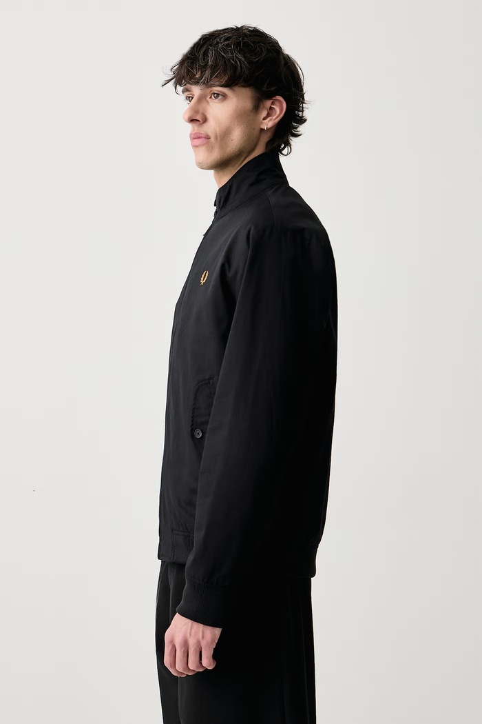 Kurtka męska z lyocellem Fred Perry J3331.102 czarny