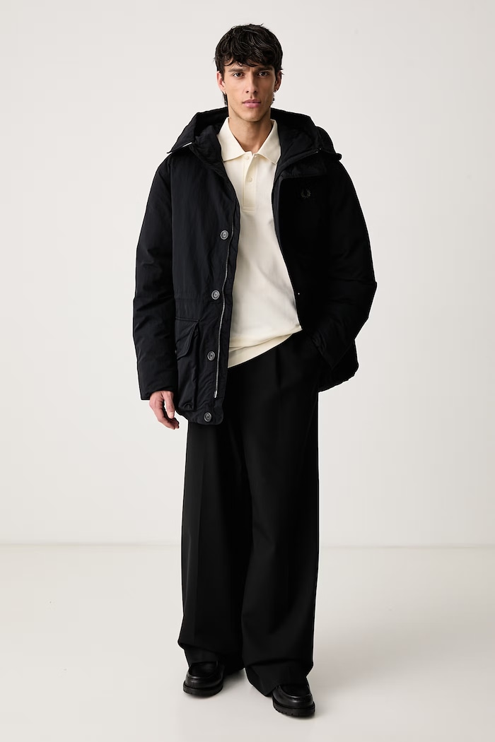 Fred Perry Parka męska J3312.102 czarny AW26