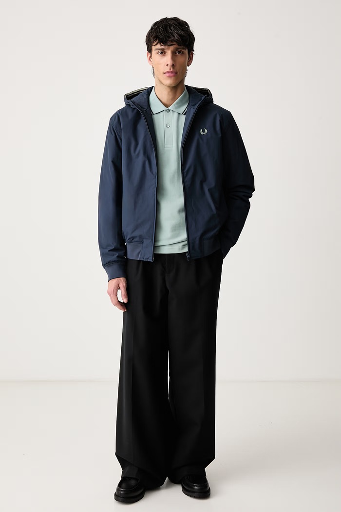 Fred Perry Kurtka przejściowa męska J1304.738 granatowy AW26