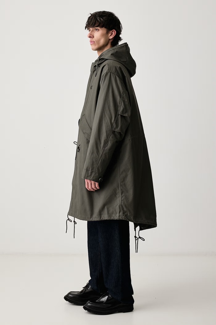 Odzież Fred Perry Parka męska bawełniana J3321.638 zielony