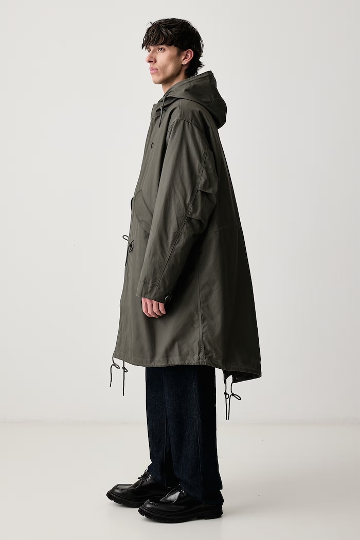 Odzież Fred Perry Parka męska bawełniana J3321.638 zielony
