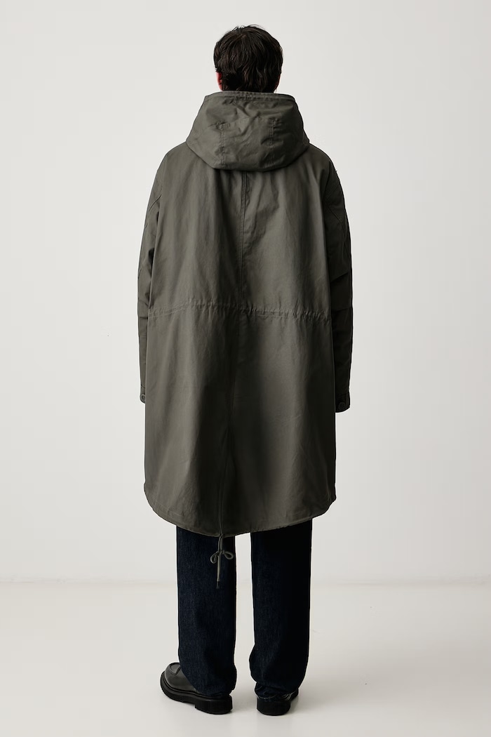 Parka męska bawełniana Fred Perry J3321.638 zielony