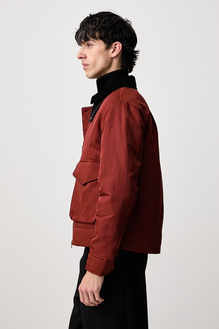 Kurtka przejściowa męska Fred Perry J3316.28C pomarańczowy