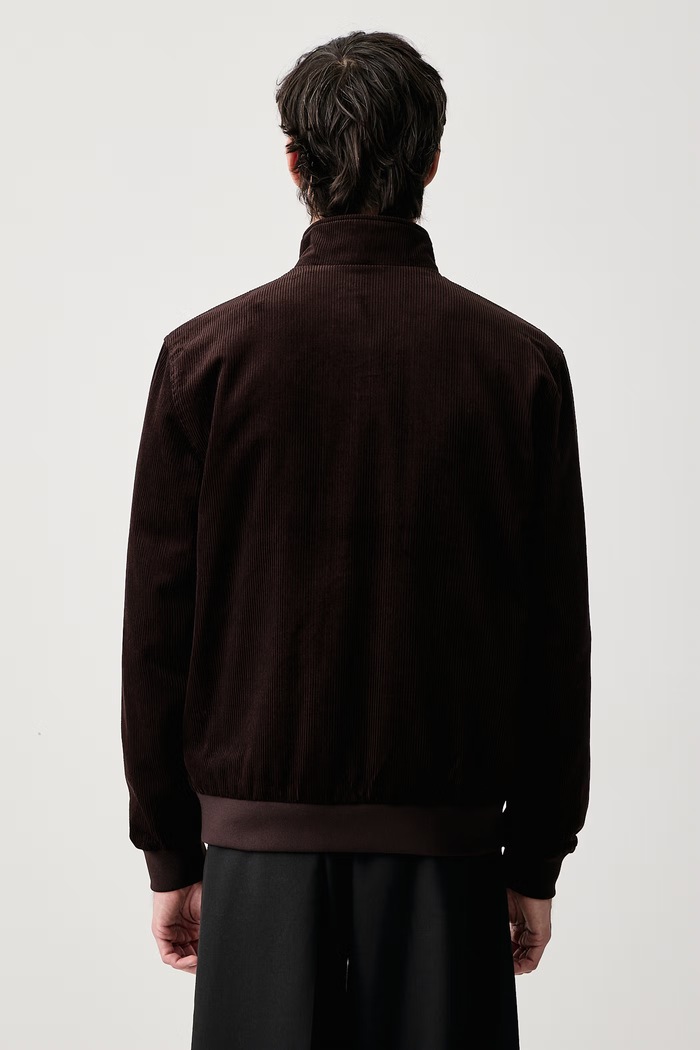 Odzież Fred Perry Kurtka męska sztruksowa J8546.33C brązowy