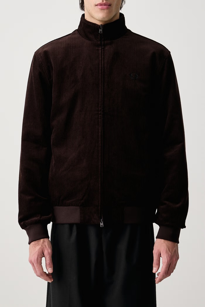 Kurtka męska sztruksowa Fred Perry brązowy J8546.33C