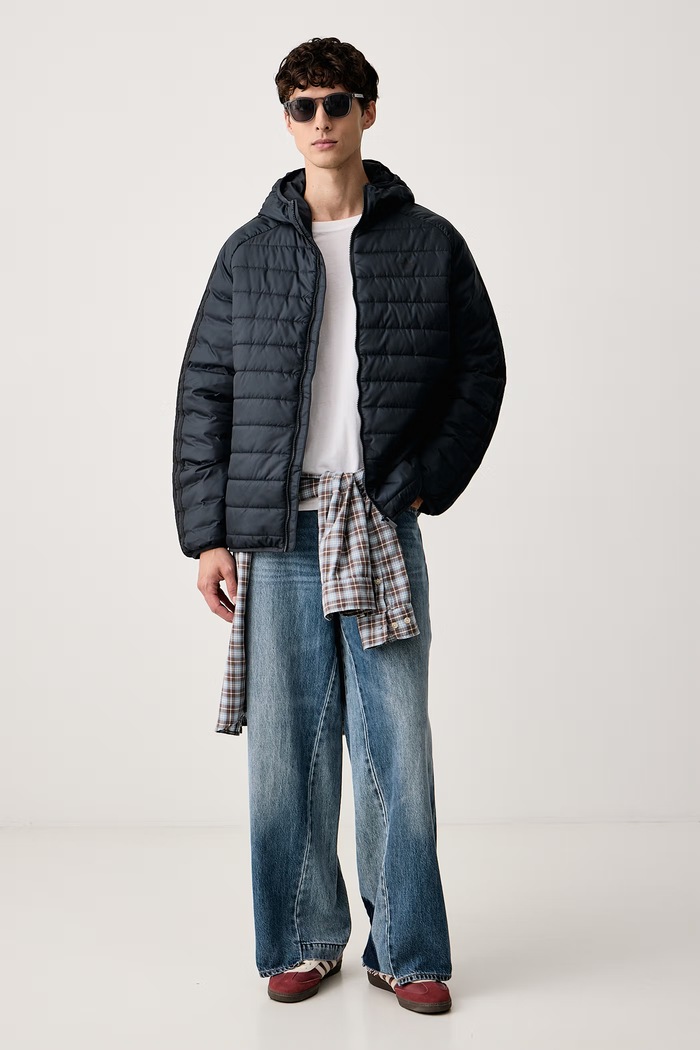 adidas Originals Krótka kurtka męska KS4145 granatowy AW26