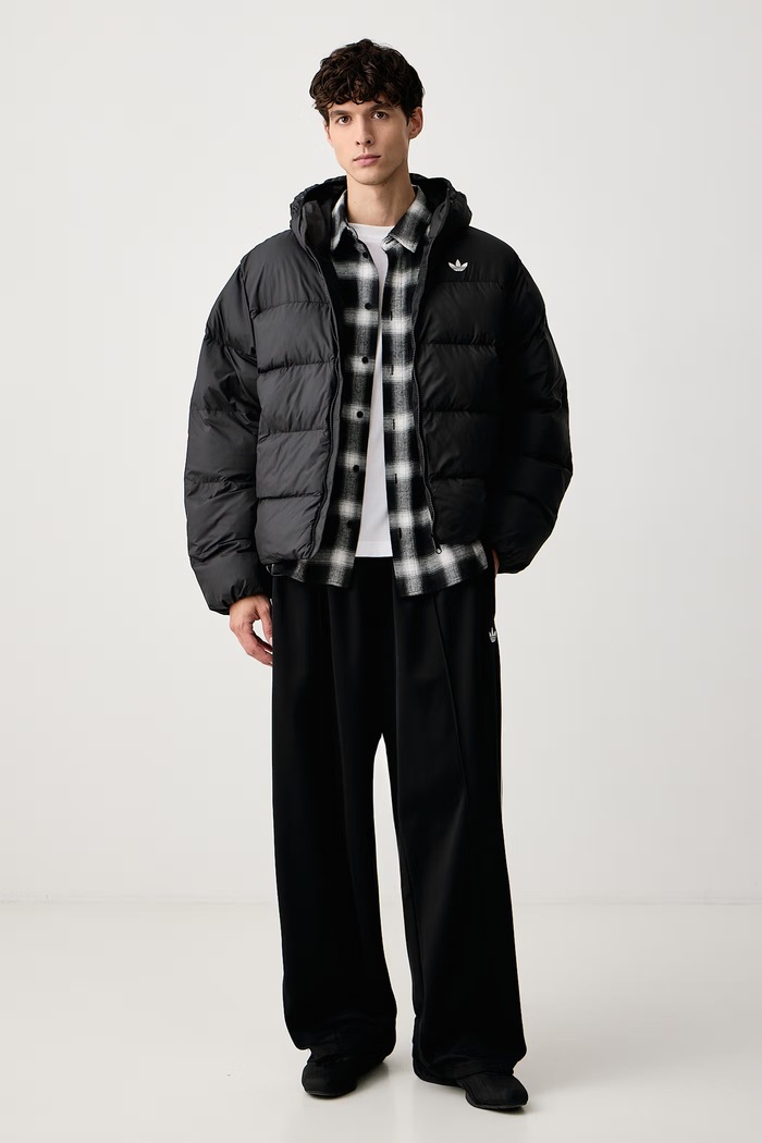 adidas Originals Κοντό μπουφάν ανδρικό Hooded Regen KR7199 μαύρο AW26