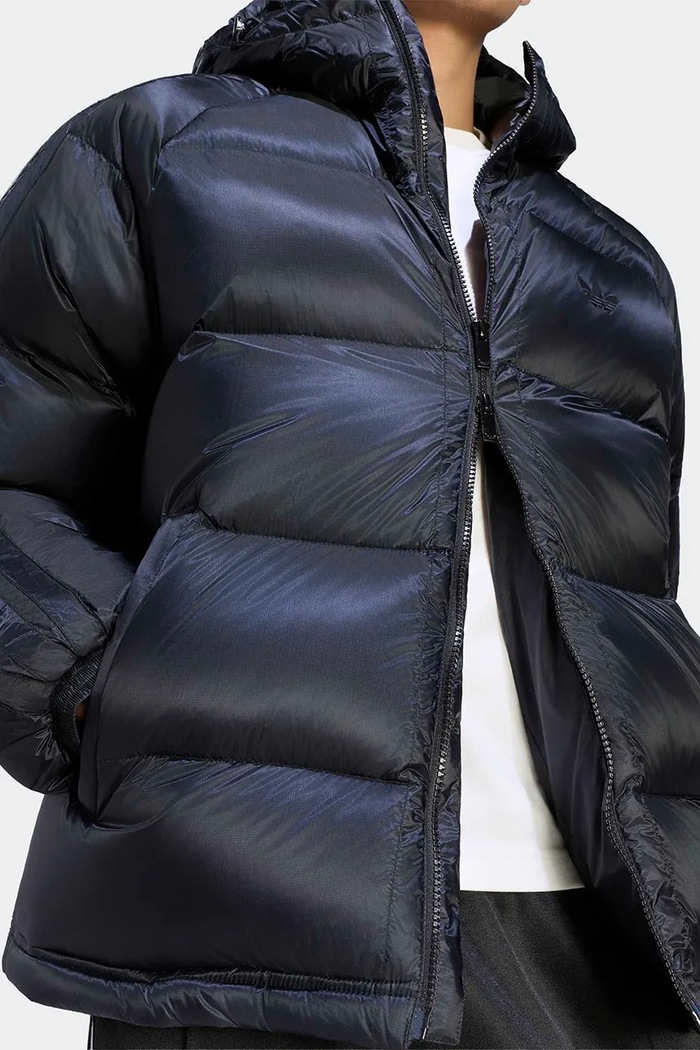 Páperová bunda pánska Pertex adidas Originals KR7194 čierna