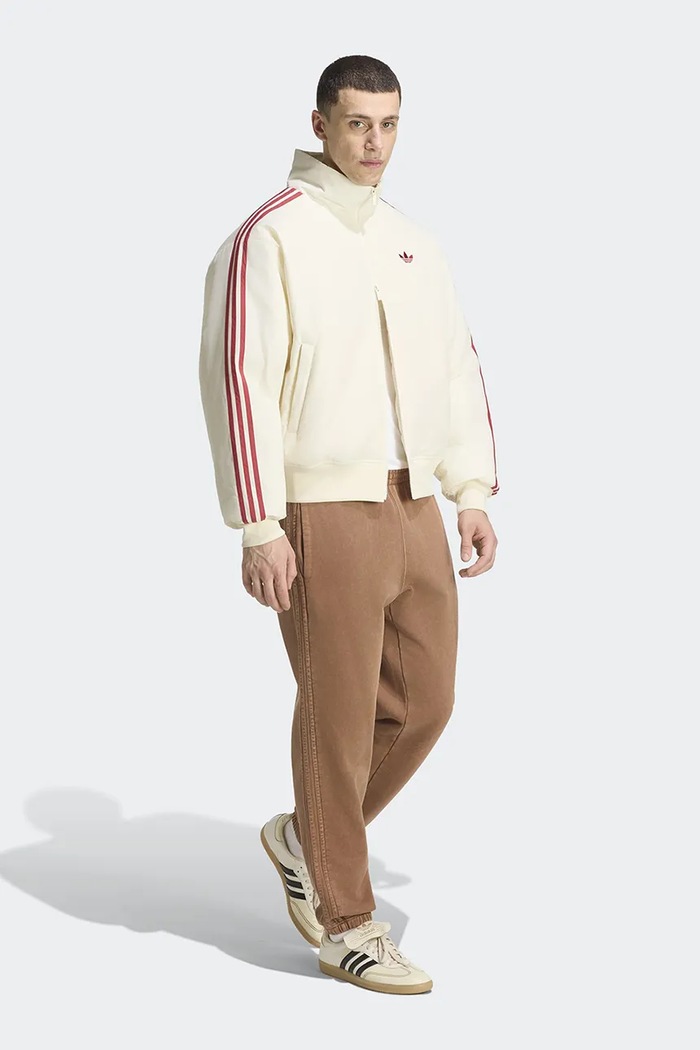 Ρούχα adidas Originals Μπουφάν Ανδρικό Firebird KS4156 μπεζ