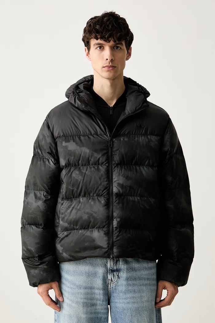 adidas Originals kurtka pikowana męska Camo Regen czarny KR7200