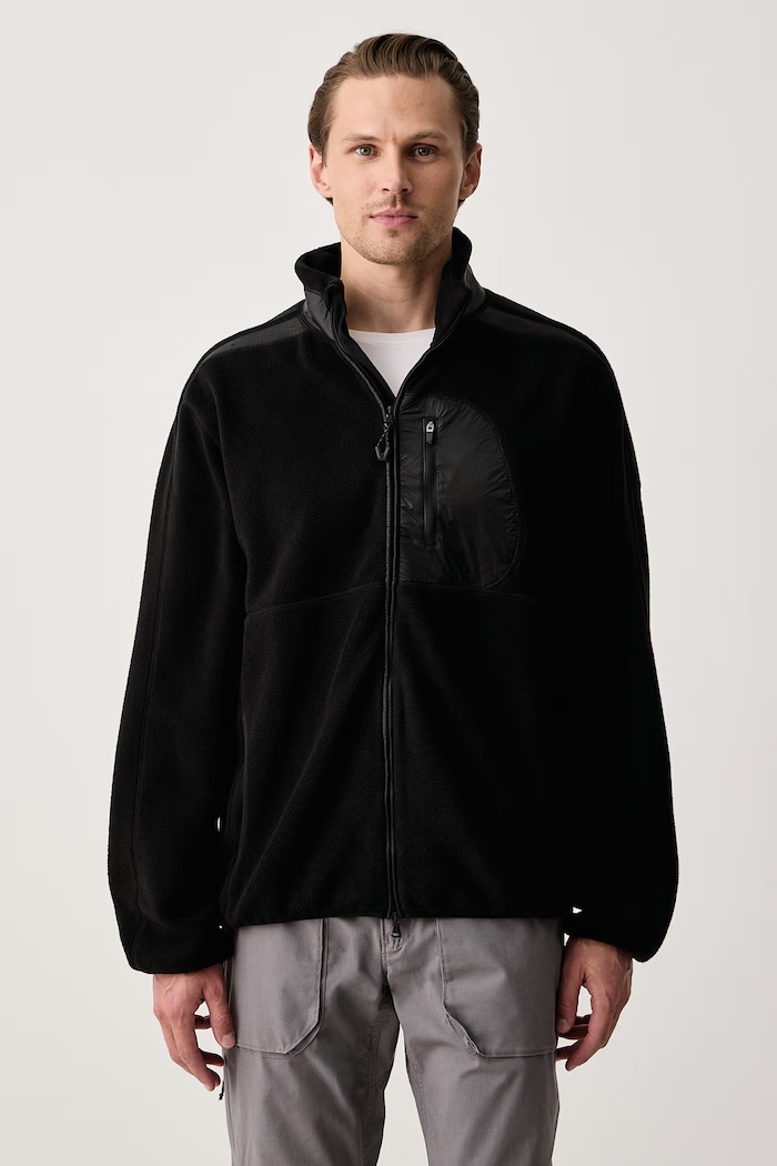 EA7 Emporio Armani Bluza polarowa męska czarny AF16687.7M001949