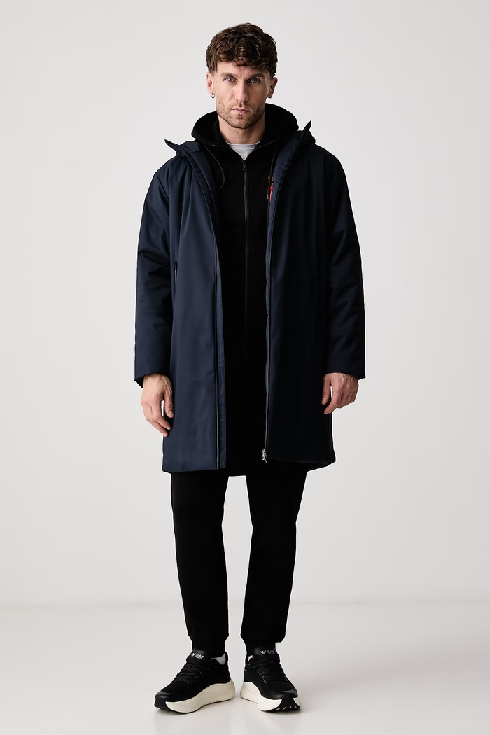 EA7 Emporio Armani Długa kurtka męska granatowy AF15952.7M002377