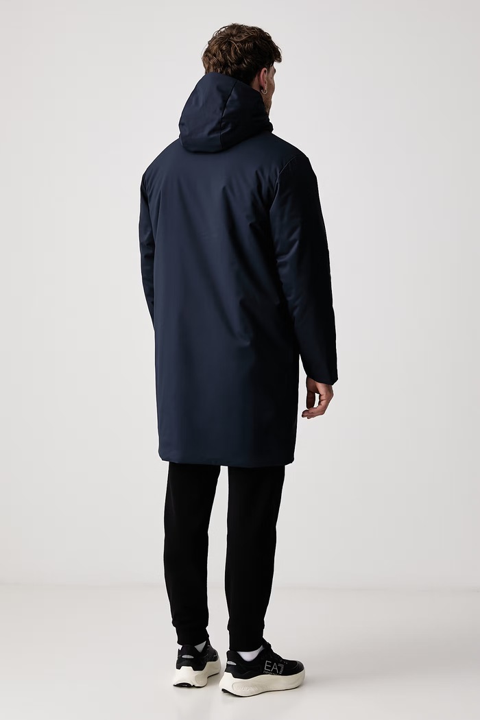 EA7 Emporio Armani Długa kurtka męska AF15952.7M002377 granatowy AW26