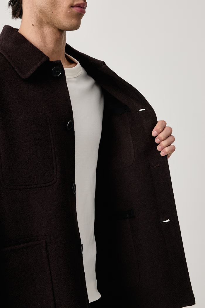 Zadig&Voltaire Μπουφάν ανδρικό με μαλλί VENEZIA WMOW01430