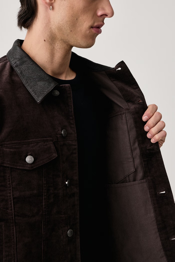 Zadig&Voltaire Μεταβατικό μπουφάν ανδρικό κοτλέ BASES WMOW01445