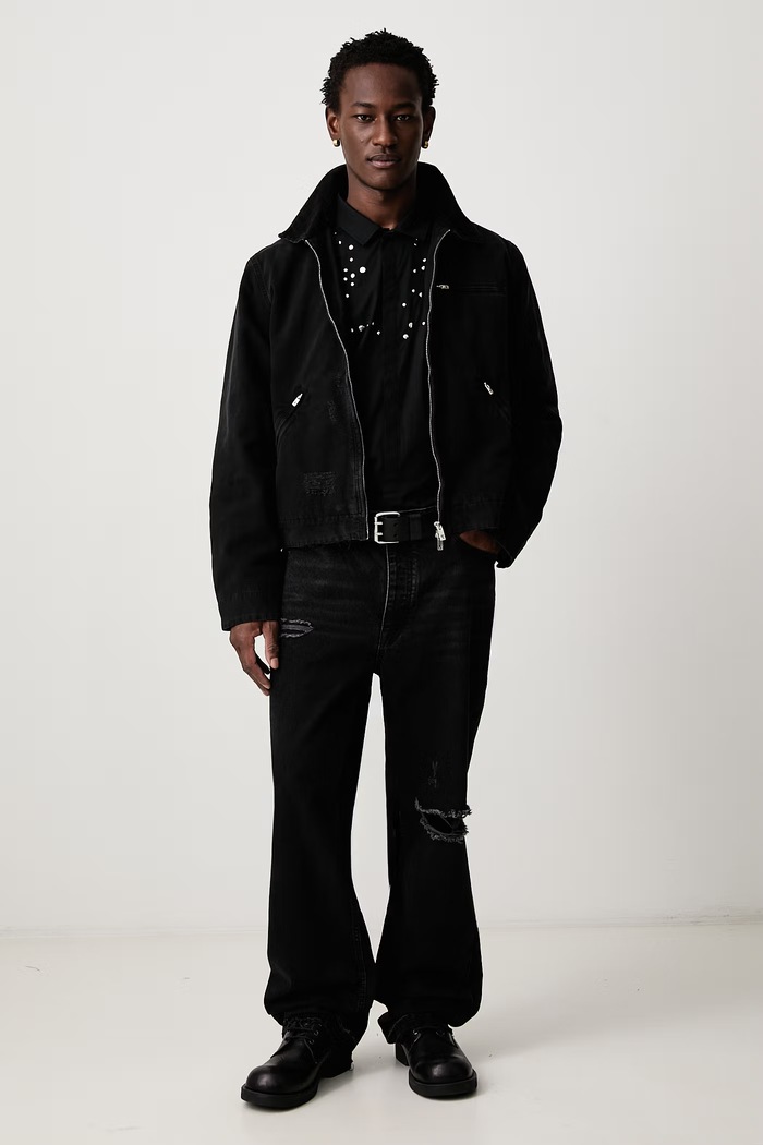 Represent Kurtka bawełniana męska MLM3571 czarny AW26