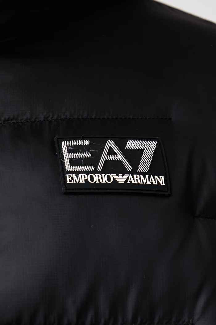Długa kurtka męska EA7 Emporio Armani czarny AF15956.7M002388