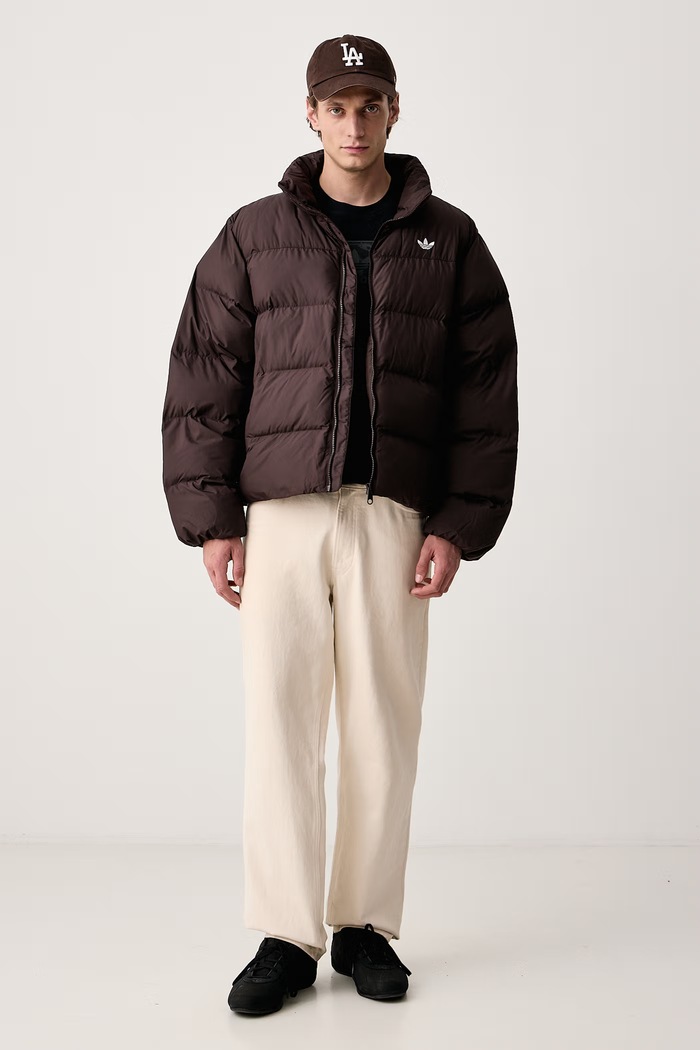 adidas Originals Kratka jakna za muškarce Stand Collar Regen KR7188 smeđa AW26