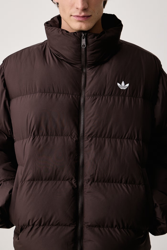 Krótka kurtka męska Stand Collar Regen adidas Originals KR7188 brązowy