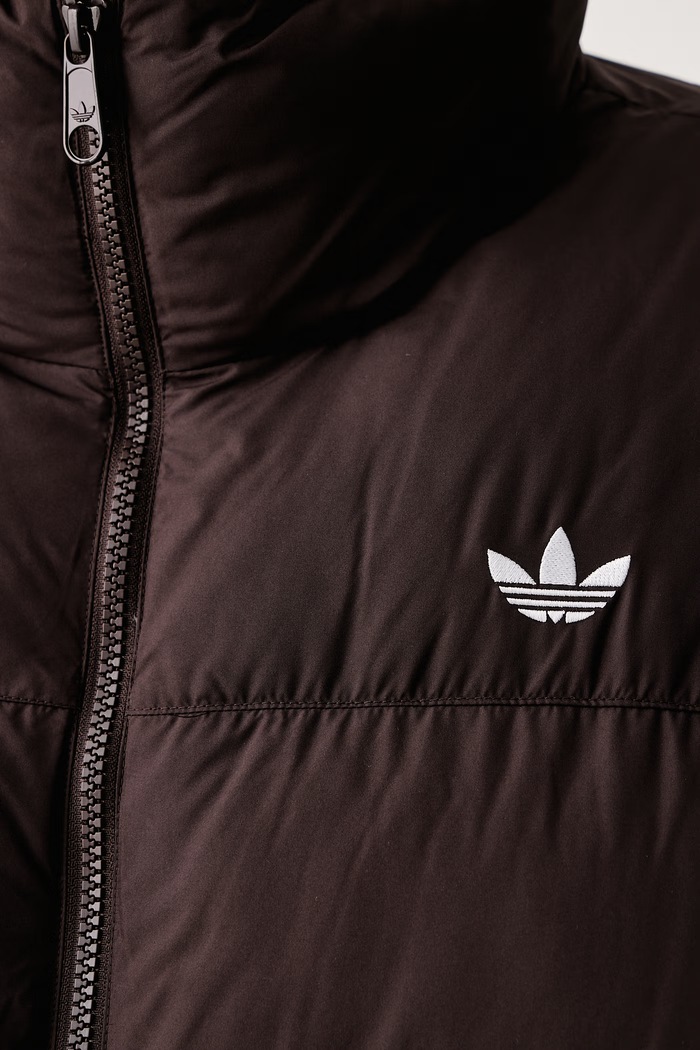 Kratka jakna za muškarce Stand Collar Regen adidas Originals smeđa KR7188