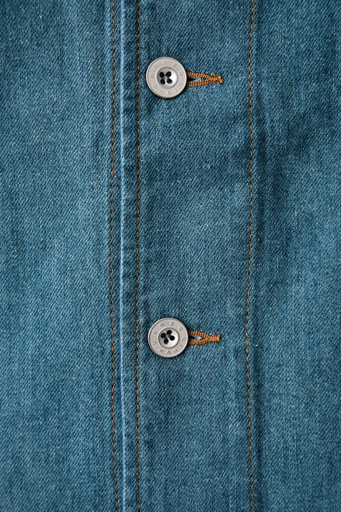 Kenzo Kurtka koszulowa jeansowa męska FG65DV1167H1